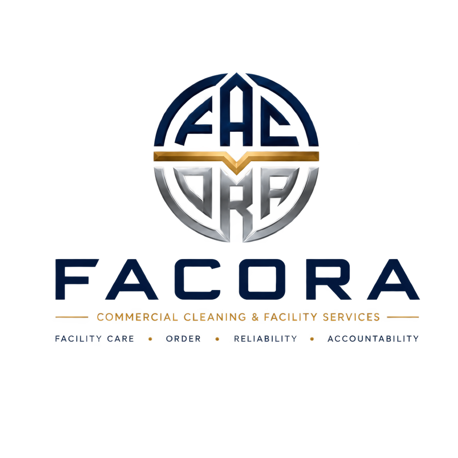 FACORA commercial cleaning and facility services logo